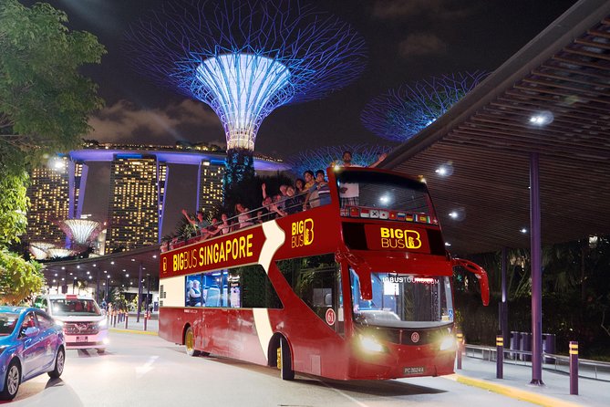 Big Bus Singapore Night Tour With Gardens by the Bay Light Show - Sights and Attractions