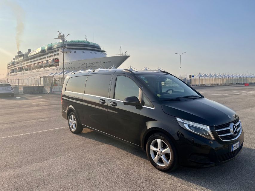 Bologna: BLQ Airport to Ravenna Cruise Terminal - Premium Mercedes-Benz Minivan