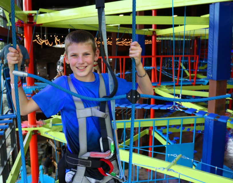 Branson: Fritzs Adventure Indoor Park - All Day Ticket - Zipline Course Highlights