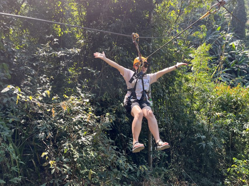 Chiang Mai: Sky Hawk Zip Lining With Transfer & Buffet Lunch - Zipline Experience