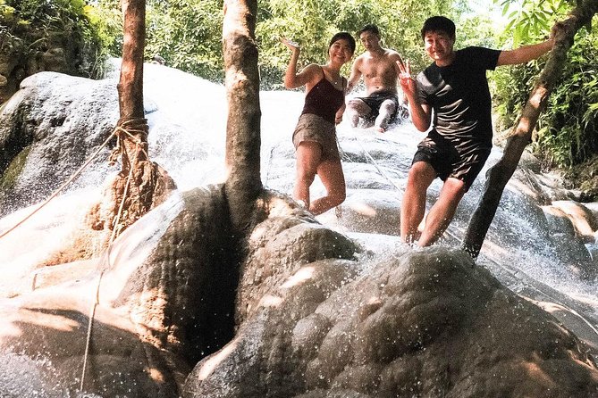 Climb Sticky Waterfall Like a Spiderman - Cooling Off in the Natural Pool