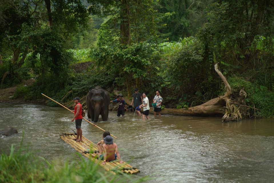 CM: Private Elephant Care, Rafting, Long Neck Karen&Ziplines - Bamboo Rafting for Sightseeing