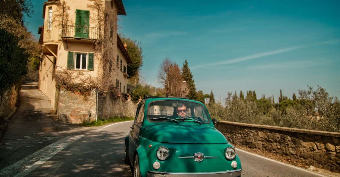 Florence Wine Tasting and Tuscan Lunch in a Vintage Fiat 500 - Winery and Vineyard Visit