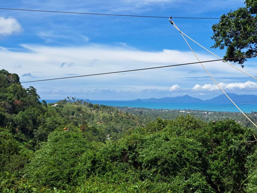 From Koh Samui: Tree Bridge Zipline and Café Experience - Included in the Package