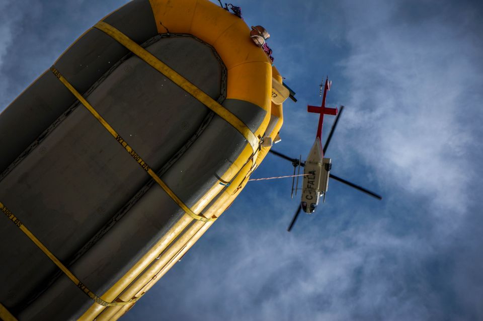 Golden: Kicking Horse River Half-Day Heli Whitewater Rafting - Inclusions