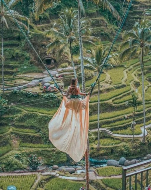 Highlight Ubud Waterfalls and Tegalalang Rice Terrace - Pristine Natural Water Swimming