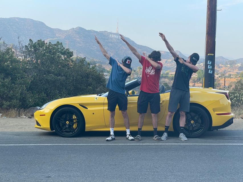 Hollywood Sign 30 Min Ferrari Driving Tour - Additional Options