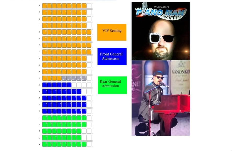 Las Vegas: Piano Man by Kyle Martin Live Show Tickets - Ticket Pricing and Availability