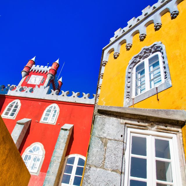 Lisbon: Panoramic Bus to Sintra, Pena, Regaleira Cape Roca - Pena Palace Exploration