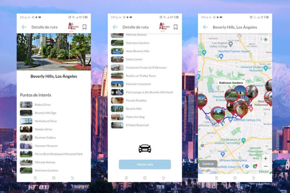 Los Angeles Self-Guided Tour App - Multilingual Audioguide - Offline Accessibility