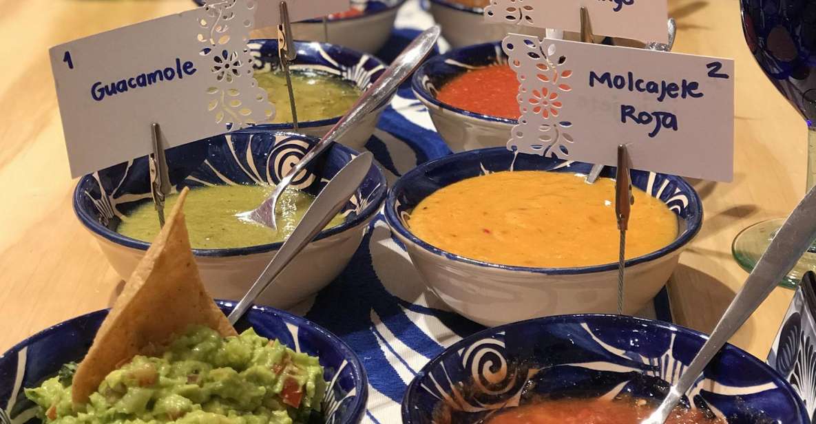 Mexico City: Mexican Salsas Cooking Class and Market Tour - Tasting the Salsas and Appetizers