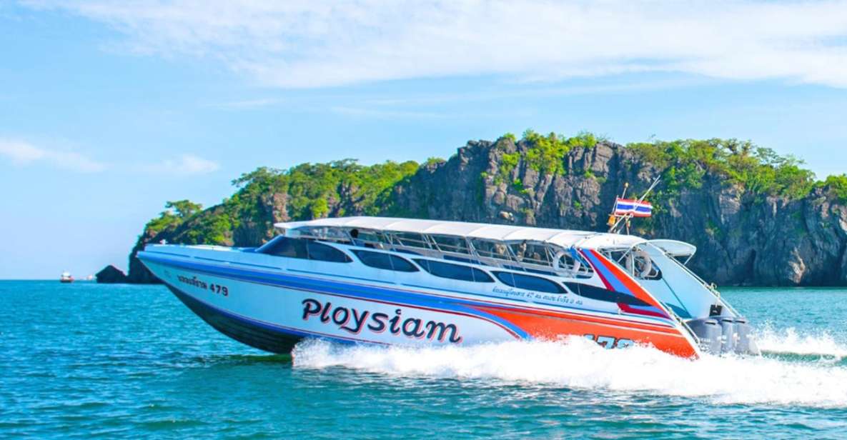 One Way Van and Speedboat Ticket Hat Yai Airport to Koh Lipe - Speedboat Transfer Information