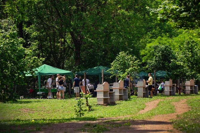 Picnic Area With Barbecue Equipment in Capranica (Vt) - Meeting Point Location