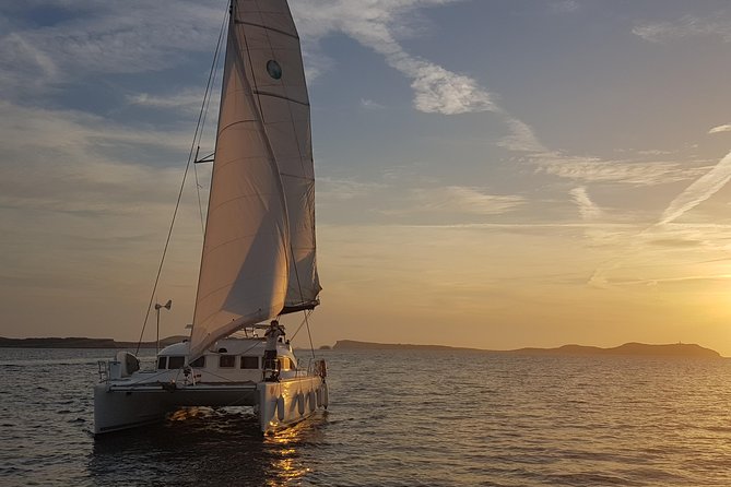 Private Catamaran Beach Hopping in Ibiza - Sunset From the Catamaran