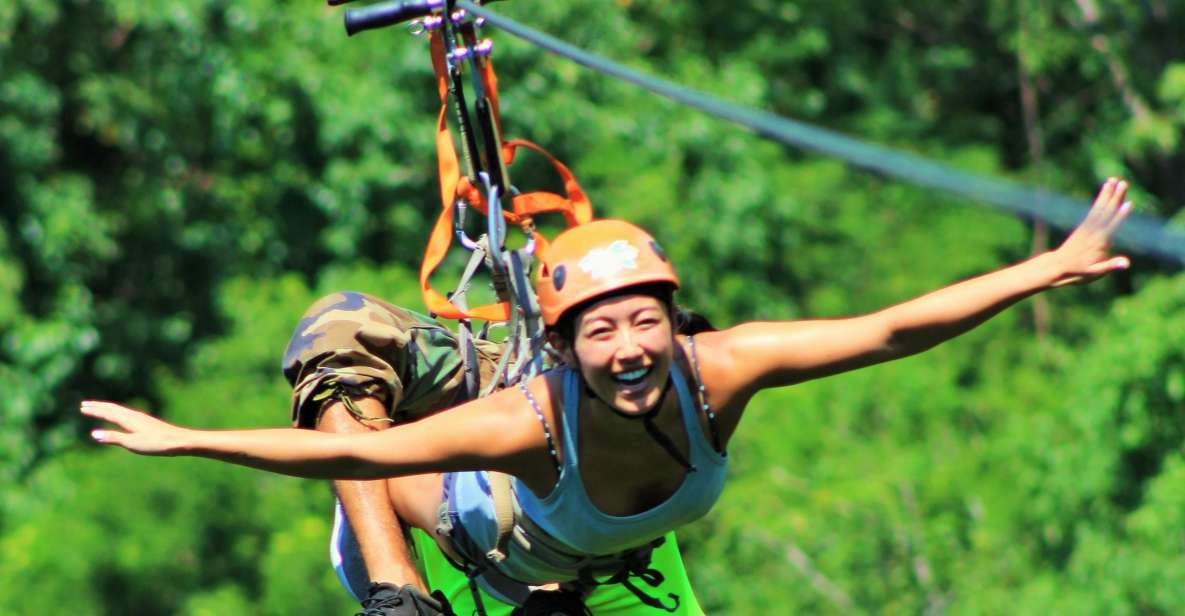 Puerto Vallarta: Nogalito EcoPark Zip Line, Swim, & Tequila - Refreshing River Swim