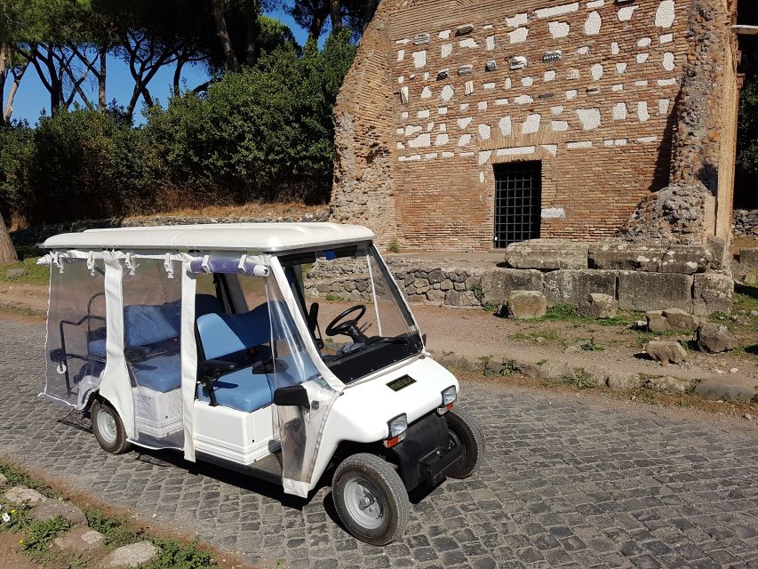 Rome: Appian Way Golf Cart Charter With Driver - Golf Cart Rental and Inclusions