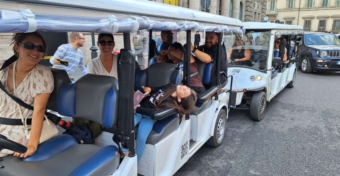 Rome: City Highlights on a Shared Golf Cart Tour - Learn From Local Guide