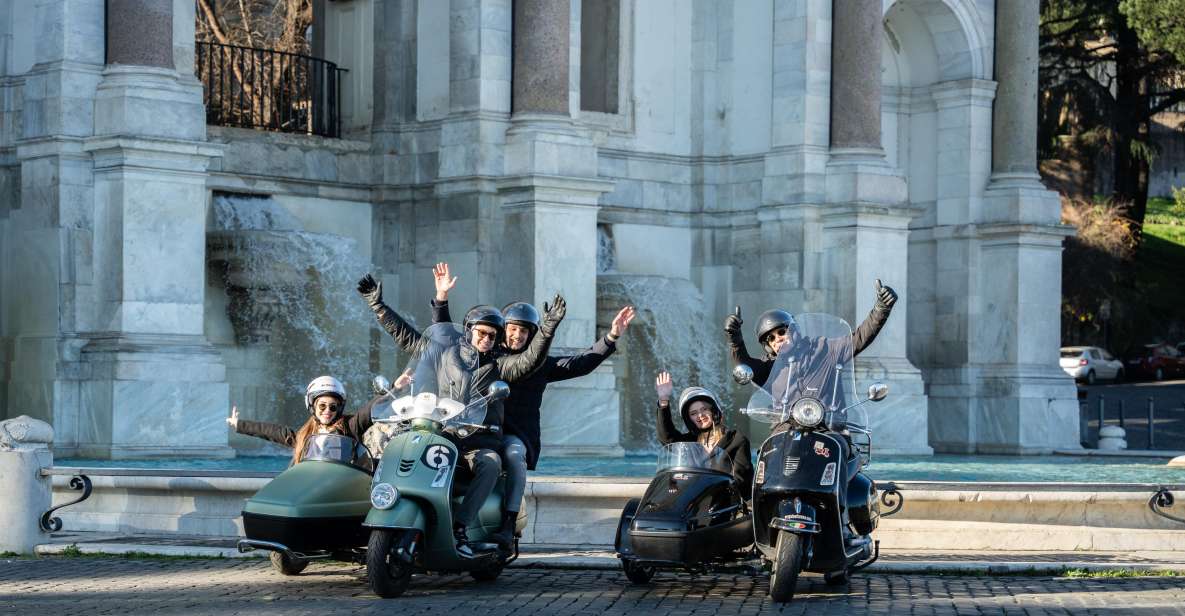 Rome: Day and Night Private Vespa Tour With Hotel Pickup - Itinerary