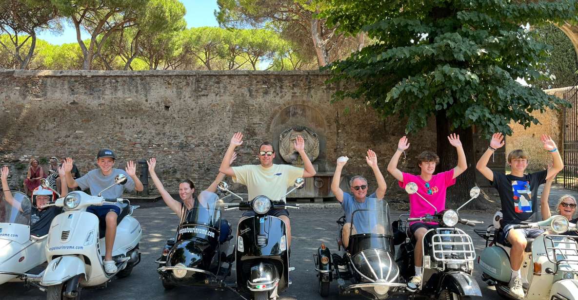 Rome: Highlights Vespa Sidecar Tour With Coffee and Gelato - Itinerary Highlights