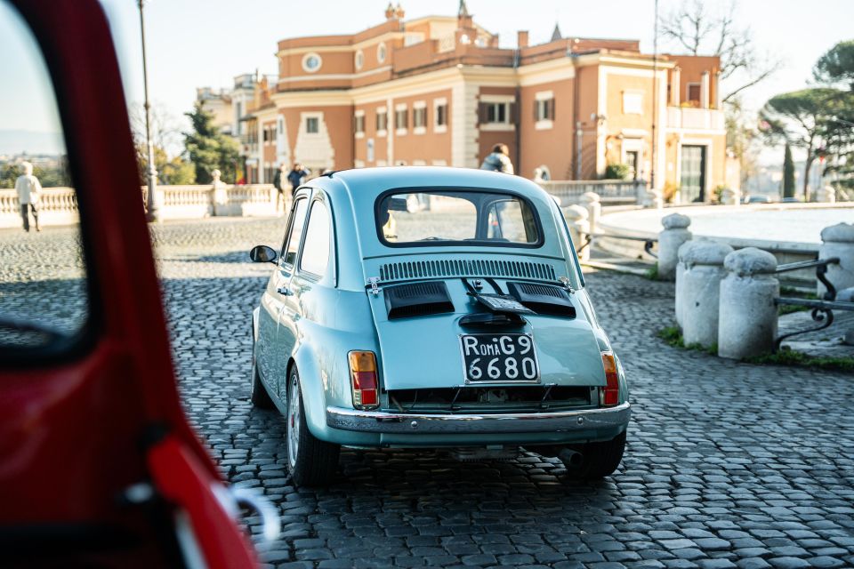 Rome: Vintage Fiat 500 Journey With Prosecco - Itinerary