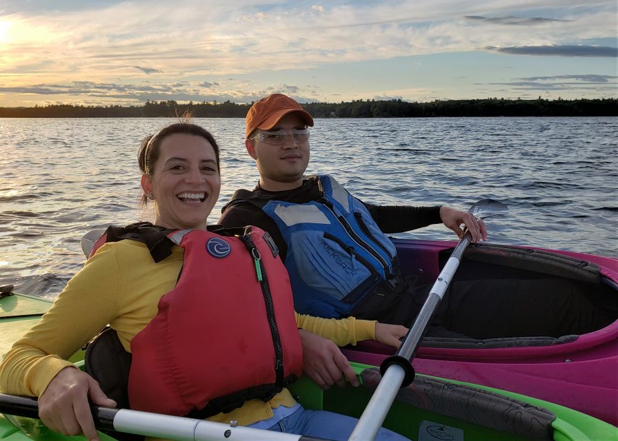 Sebago Lake Guided Sunset Tour by Kayak - Sunset Over Tall Pines