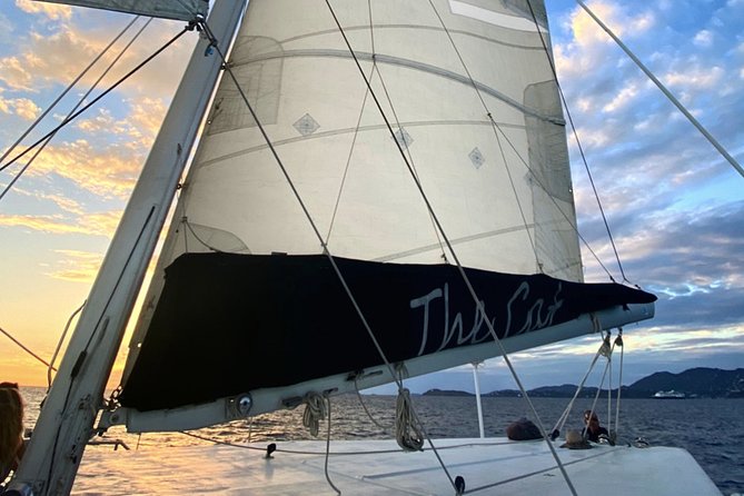 Sunset & Harbor Lights Dinner Sail From the Marriotts Frenchmans Cove - Sailing Towards Little Buck Island