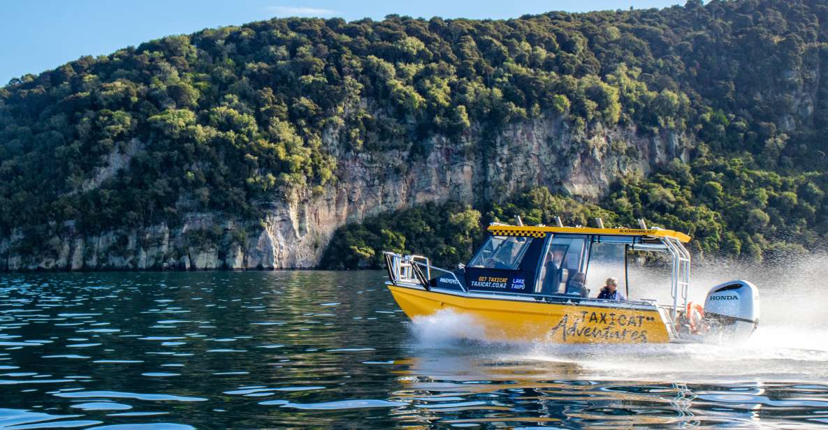 Taupo: Lake Taupo Western Bays Catamaran Tour With Bush Walk - Group Size and Language