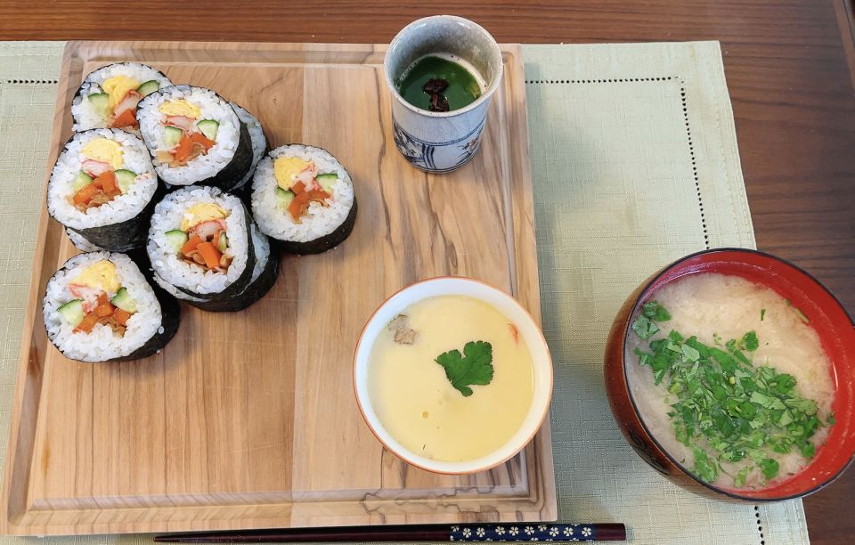 Tokyo: Sushi Roll and Side Dish Cooking Experience - Experienced Cooking Instructor