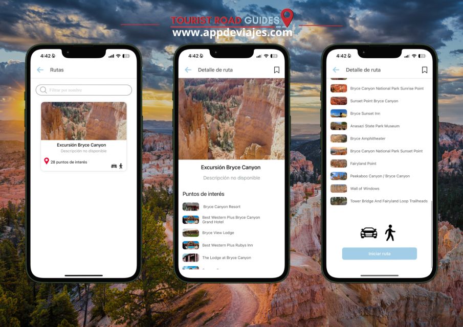 App Self-Guided Road Routes Bryce Canyon - Exploring the Highest Hoodoo Concentration