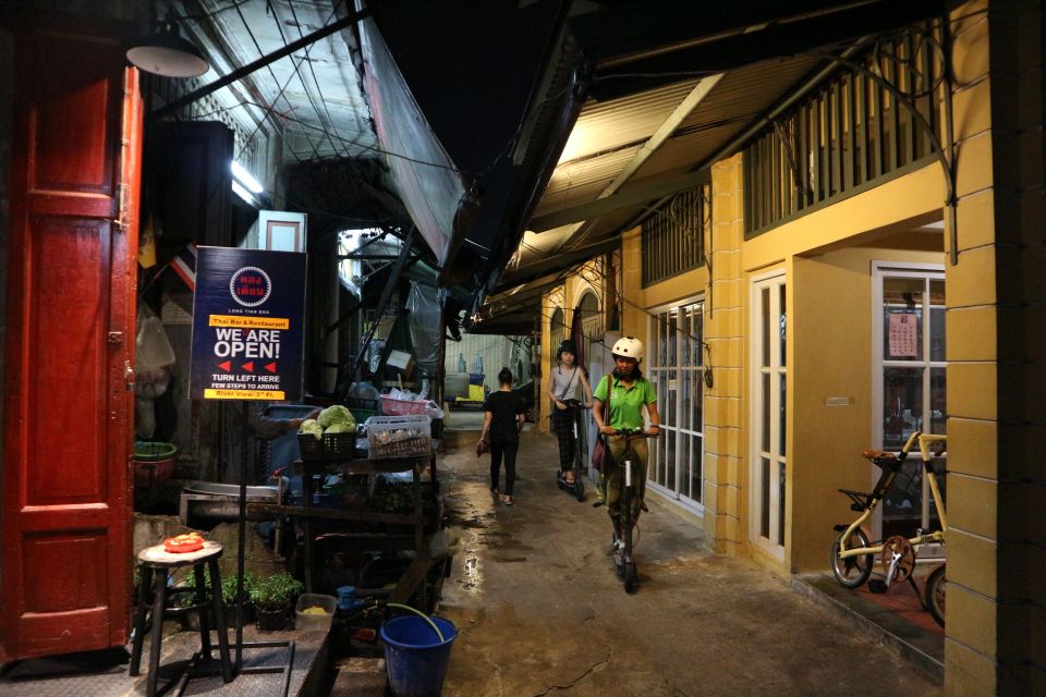 Bangkok: E-Scooter Night Tour With Local Street Food - Restrictions