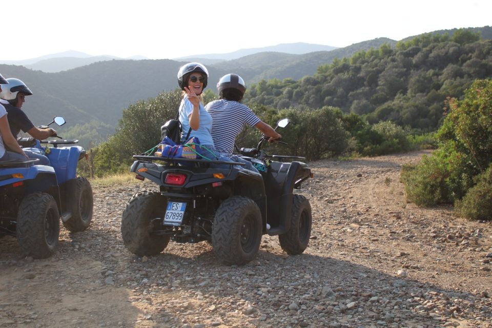 Cagliari: ATV Experience Swimming at Waterfalls From Chia - National Park Exploration