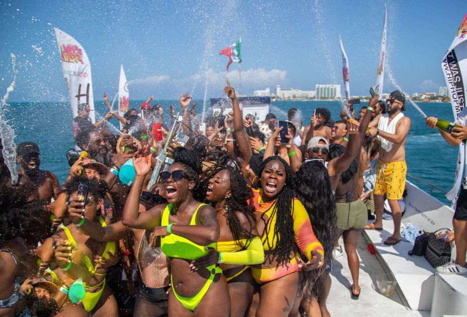 Cancun: Hip Hop Sessions Party Boat Cruise - Champagne Shower Experience