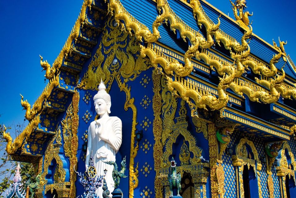 Chiang Mai: Golden Triangle, Blue Temple & White Temple Tour - Wat Rong Suea Ten (Blue Temple)