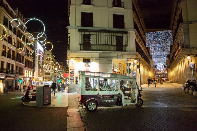 Christmas Lights Tour in Madrid in Private Eco Tuk Tuk - Infant Seating and Gear