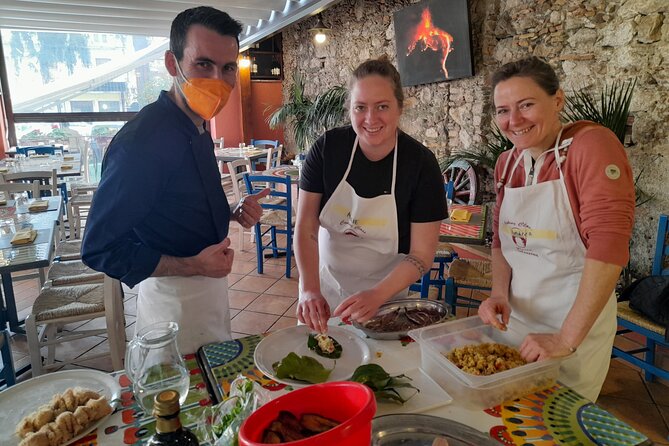 Cooking Class Taormina With Local Food Market Tour - Enjoying the Prepared Meal