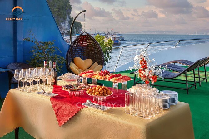 Cozy Bay Halong 5-Star Day Cruise, Buffet, Cave, Kayak, Swimming - Buffet Lunch Offerings