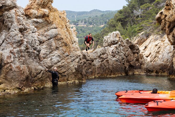 From Barcelona: Tossa De Mar Kayak & Snorkel Tour With Paella - Exploring Tossa De Mar Town
