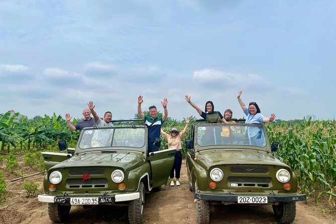 Hanoi Jeep City, Culture, Backstreet, Train Street, History, Food - Jeep Tour Experience