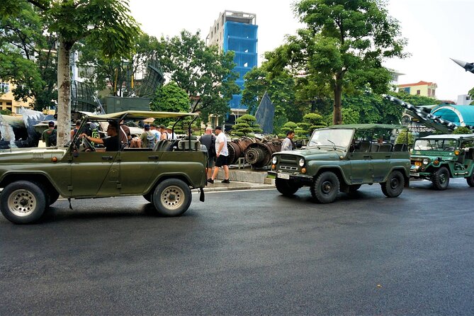 Hanoi Jeep Tours : City & Countryside Half Day Jeep Tours Combo - Learn About War History