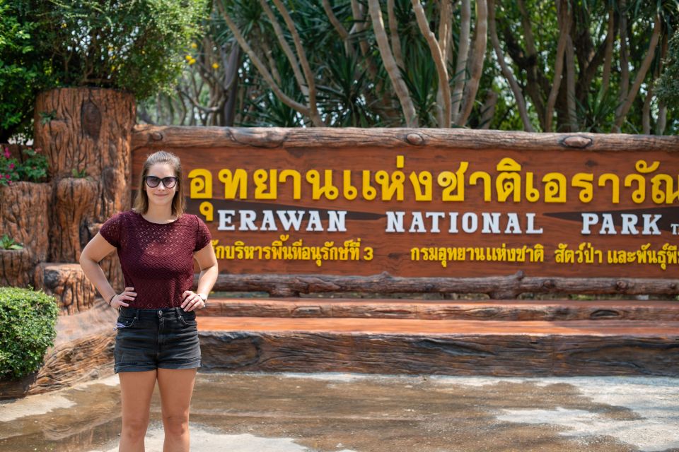 Kanchanaburi: Erawan Waterfall & Train Full-Day Tour - Visiting Erawan Waterfall