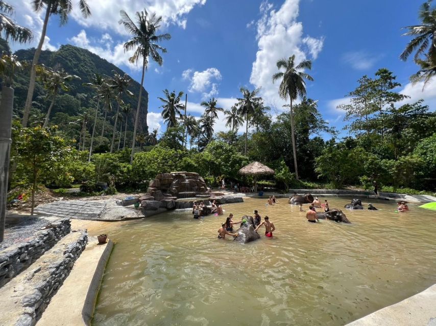 Krabi: Elephant Bathing and Huay Tho Waterfall Day Trip - Cooling Off in the Waterfall