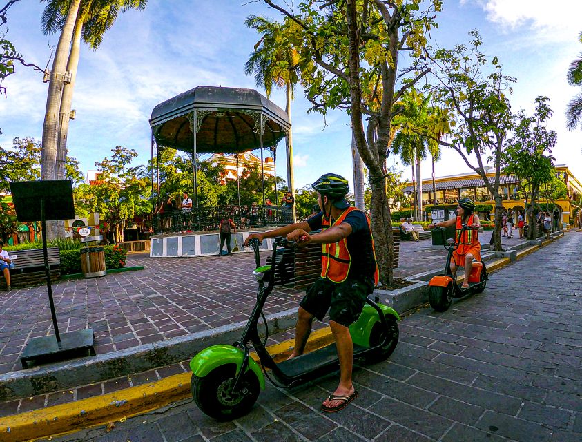 Mazatlan: Historic District by Electric Shopper Scooter - Carpa Olivera Alberca De Mar