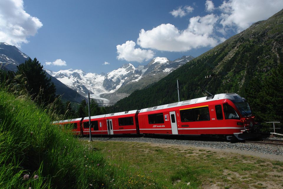 Milan: Bernina and Glacier Train Tickets & St. Moritz Tour - Charming Swiss Villages