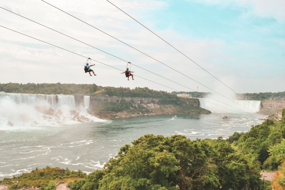 Niagara Falls, Canada: Night Illumination Zip Line to Falls - Shuttle Service and Transportation