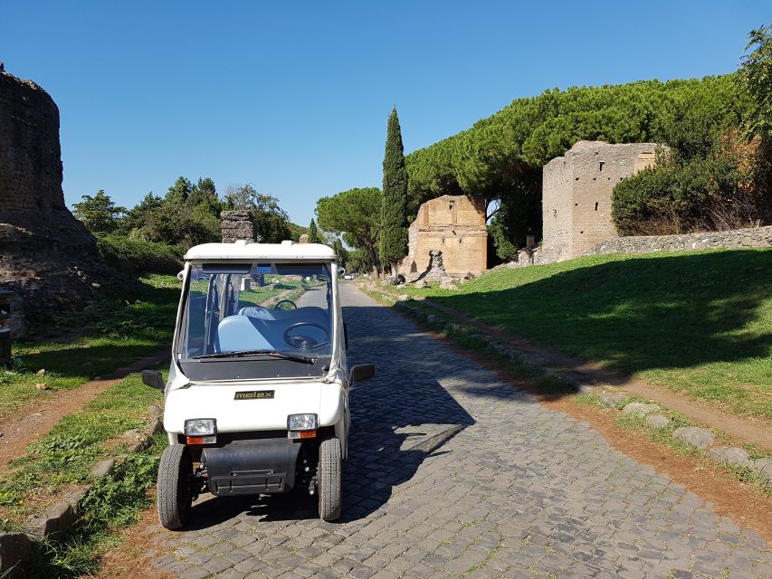 Rome: Appian Way Golf Cart Charter With Driver - Important Considerations for Travelers