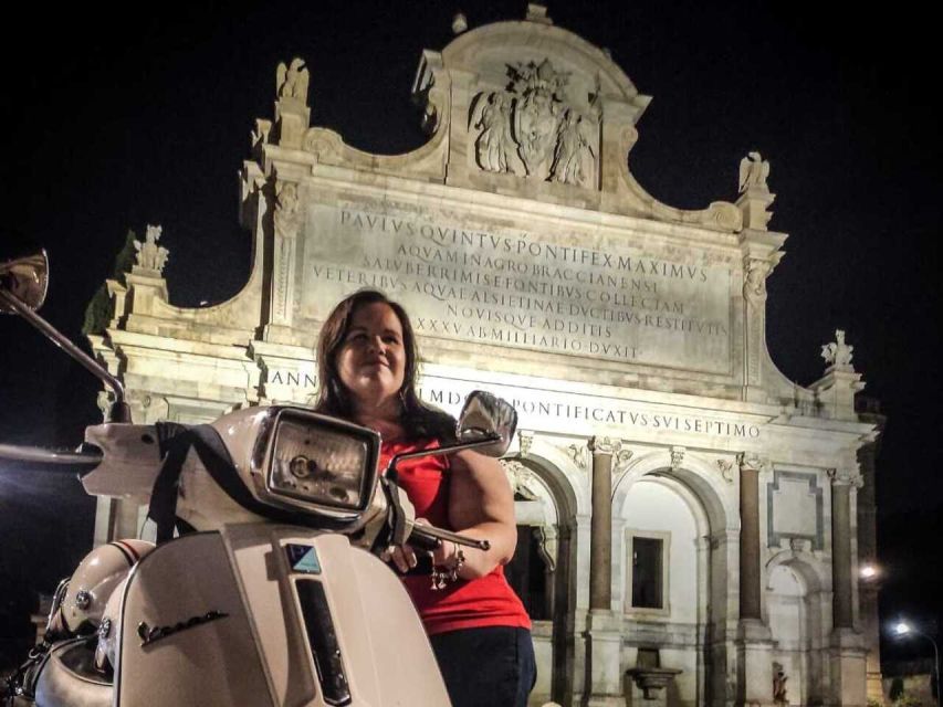 Rome by Night Vespa Tour With Driver/Private Guide - Pricing and Booking