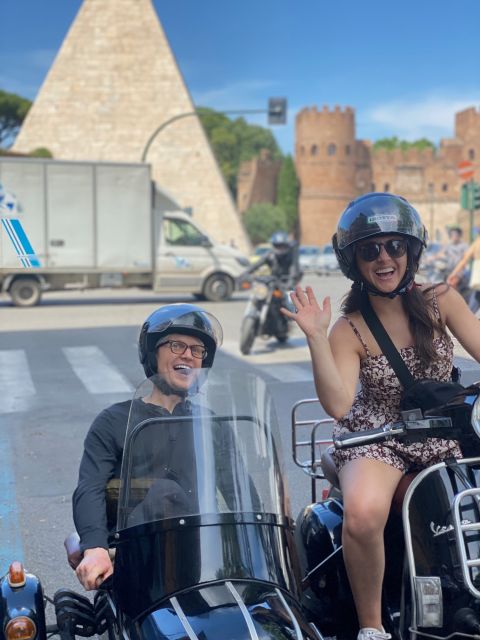 Rome: Highlights Vespa Sidecar Tour With Coffee and Gelato - Inclusions and Amenities