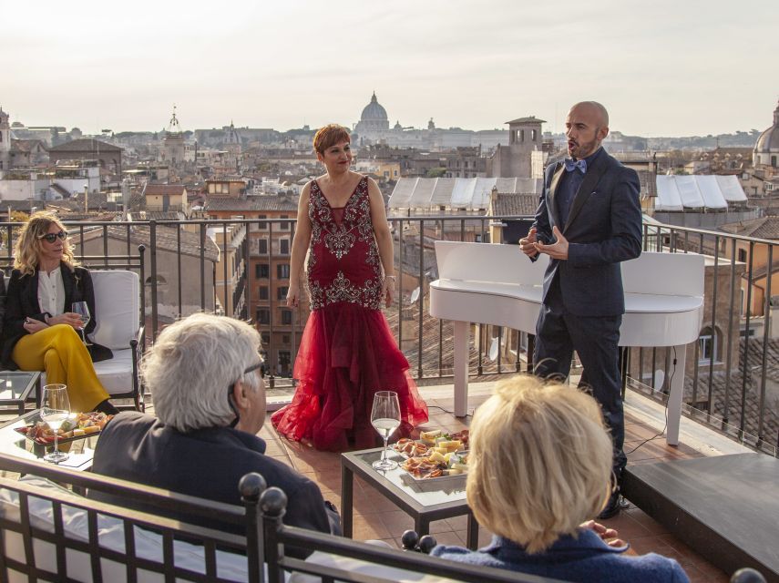 Rome: Rooftop Bar Opera Show - Visit to Pamphilj Palace