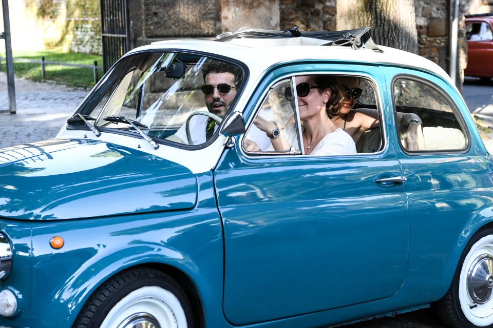 Rome: Tour in a Vintage ‘90s Fiat 500 With Paparazzi Photo - Panoramic City Views