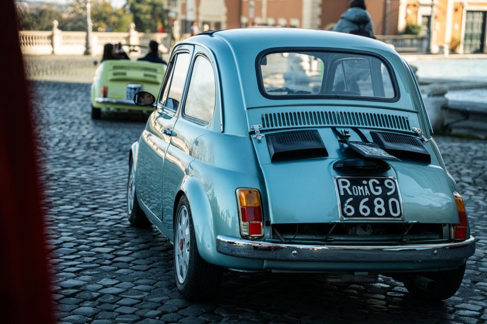 Rome: Vintage Fiat 500 Journey With Prosecco - Booking Information